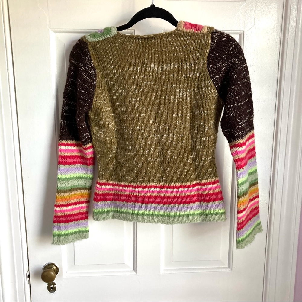 Relais retro patchwork sweater - Picture 4 of 5
